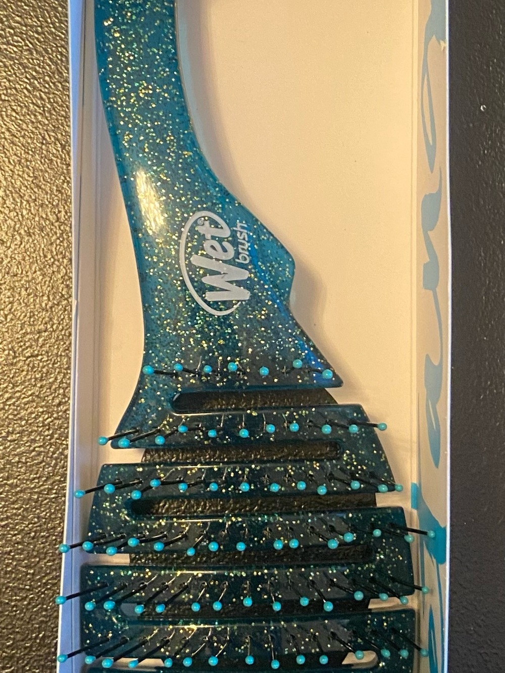 Wet Brush Teal Glitter Detangler Brush